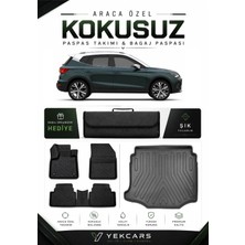 Yek Cars Seat Arona 2026 Model Aracınıza Özel 4d Karbonlu Kauçuk Paspas Takımı ve Alt Bagaj Havuzu