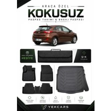 Yek Cars Hyundai I30 2015 Model Aracınıza Özel 4d Karbonlu Kauçuk Paspas Takımı ve Bagaj Havuzu