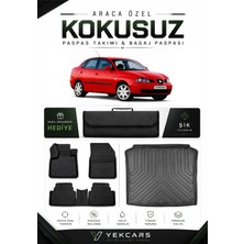 Yek Cars Seat Cordoba 2007 Model Aracınıza Özel 4d Karbonlu Kauçuk Paspas Takımı ve Bagaj Havuzu