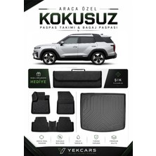 Yek Cars Ssangyong Torres Evx Elektrikli 2025 Model Aracınıza Özel 4d  Kauçuk Paspas Takımı ve Bagaj Havuzu