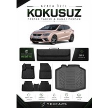 Yek Cars Seat Ibiza 2018 Model Aracınıza Özel 4d Karbonlu Kauçuk Paspas Takımı ve Bagaj Havuzu