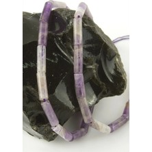 Bijuteri Net 1,4 cm Boru Ametist Taşı