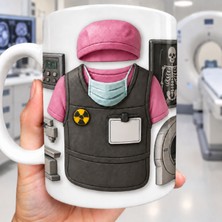 Aion Casa Aıon Casa Kişiye Özel Radyolog Doktor Kupa Bardak 325 ml Pembe Tasarım