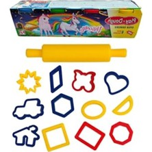 Esranın Dünyası Mini Oyun Hamuru Seti, 4'lü + 13 Parça Merdane