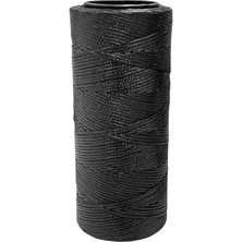 Esranın Dünyası Deri El Dikişi Için Mumlu Iplik 1 mm 100MT 1 Adet(Leathercraft, Deri Hobi) (Siyah 01)