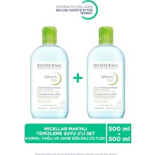 Esranın Dünyası Bioderma Sebium H2O 500ML Ikiz Set