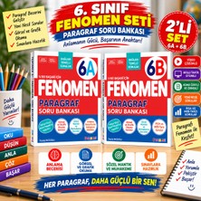 Fenomen 6. Sınıf Paragraf Soru Bankası 6A + 6b 2’li Set | Yeni Nesil Sorular | Video Çözümlü | Akıllı Tahta Uyumlu