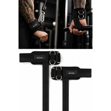 Savur Fitness Strap&cuff -Lifting Strap Cable Cuff Dual Strap