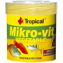 Esranın Dünyası Mikro-Vit Vegetable Yavru Balıklar Için Bitkisel Balık Yemi 50 ml 32GR