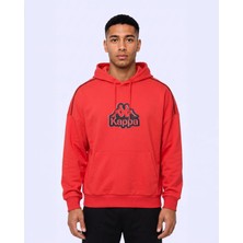 Kappa Logo Irente Tur Erkek Koyu Turuncu Regular Hoodie