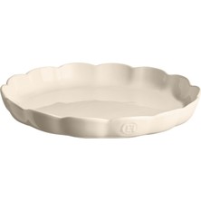 Emile Henry Madeleine Yuvarlak Tart Kalıbı 31 cm - Ekru