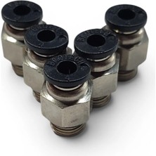 Brotech 1/8 - 4 mm Düz Hava Jakı - Pnomatik Jak - 5'li Set