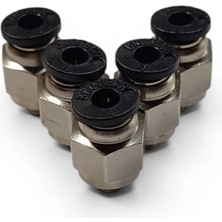Brotech M5 - 4 mm Düz Hava Jakı - Pnomatik Jak - Hortum Jakı - 5'li Set