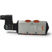 Asil 1/2 - 5/2 Tek Bobin Hava Valfi - Pnömatik Valf - Selenoid Hava Valfi 24 Volt