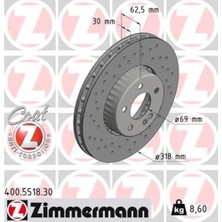 Zimmermann 400.5518.30 Fren Diski Ön Mercedes C Class W205 S205 C205 A205 4212112