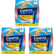 Brf Store Prime Orkıd Tampax Tampon Pearl Comapk Normal, 16 Adet 3lü Paket