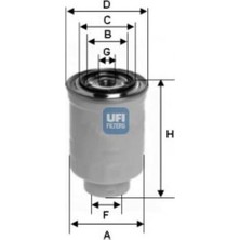 UFI 24.398.00 Yakıt Filtresi