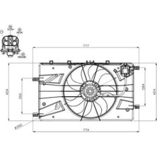 Nrf 47878 Opel Astra J Insignia A Fan Motoru Davlumbazlı 13427160 13267640