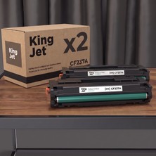 Kingjet Hp Uyumlu CF237A Standart Kapasiteli (2'li Paket) Çipli Muadil Toner | M633FH