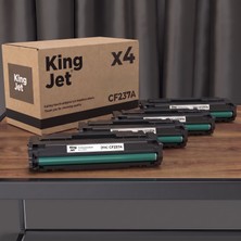 Kingjet Hp Uyumlu CF237A Standart Kapasiteli (4'lü Paket) Çipli Muadil Toner | M632FHT