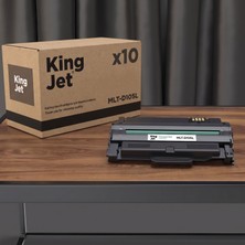 Kingjet Samsung Uyumlu MLT-D105L Yüksek Kapasiteli (10'lu Paket) Çipli Muadil Toner | ML-2540R