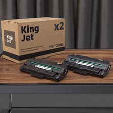 Kingjet Samsung Uyumlu MLT-D105L Yüksek Kapasiteli (2'li Paket) Çipli Muadil Toner | ML-2525W