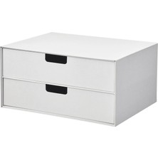 Ikea Fjaderharv Beyaz 32X25 cm Çekmeceli Kutu