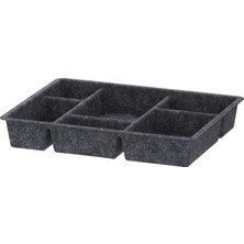 TARNA Raggisar Koyu Gri 40X30 cm Bolmeli Kutu