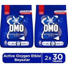 Omo Active Oxygen Beyaz Çamaşırlar Için Toz Deterjanı 4.5 kg X2