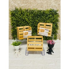 Ness Global Bambu 2 Bölmeli Tezgah Üstü Kaşıklık & Mutfak Düzenleyici Organizer Stand