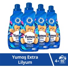 Yumoş Extra Konsantre Çamaşır Yumuşatıcı Lilyum 1440 ml 60 Yıkama X4