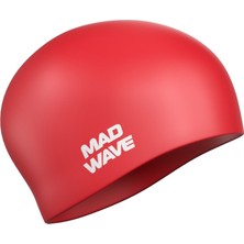Mad Wave Silikon Uzun Saç Bonesi (Kırmızı)