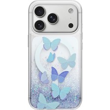 iPhone 18 Pro Uyumlu Kılıf M-Safe Şarj Özellikli Coehl Waterfall Aria Kapak Mavi