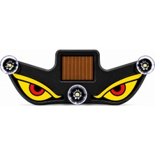 Mobilite Solar Devil Eyes Araç Işıkları Ön/arka Cam Için Güneş Enerjili/usb Bağlantılı LED Işıkları Sarı-Kırmızı