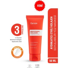 Zaroza Aydınlatıcı Gece Boyu Etkili Soyulabilir Kolajen Yüz Maskesi ( Lemon & Mandarin) 50 ml