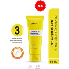 Zaroza Leke Karşıtı Soyulabilir Kolajen Yüz Maskesi 50 ml Günlük Kullanım İçin Etkili Jel Form
