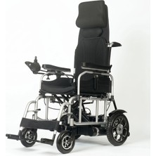 Baymedikal Akülü Tekerlekli Sandalye | 180° Yatar Sırt, Güçlü 340W Çift Motor ve Katlanabilir Tasarım