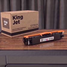Kingjet Hp Uyumlu CF353A (130A) Kırmızı Standart Kapasiteli (Tekli) Çipli Muadil Toner