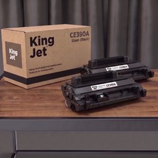 Kingjet Hp Uyumlu CE390A Standart Kapasiteli (2'li Paket) Çipli Muadil Toner | M601N