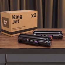 Kingjet Canon Uyumlu CRG-728 Standart Kapasiteli (2'li Paket) Çipli Muadil Toner | MF-4580DN
