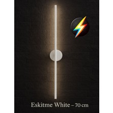 Avize 360 Modern Dekoratif LED Duvar Aplik 70 cm Günışığı Beyaz * 1 Adet ( Elektirikli )
