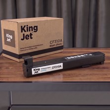 Kingjet Hp Uyumlu CF310A Siyah Standart Kapasiteli (Tekli) Çipli Muadil Toner | M855XH