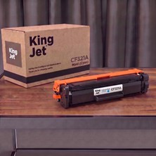 Kingjet Hp Uyumlu CF321A (653A) Mavi Standart Kapasiteli (Tekli) Çipli Muadil Toner | M680Z