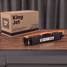Kingjet Hp Uyumlu CF350A Siyah Standart Kapasiteli (Tekli) Çipli Muadil Toner | M177FW