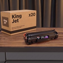 Kingjet Canon Uyumlu CRG-728 Standart Kapasiteli (20'li Paket) Çipli Muadil Toner | MF-4430