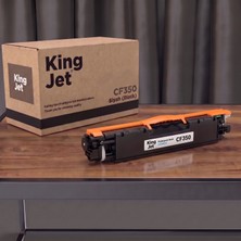 Kingjet Hp Uyumlu CF350A Siyah Standart Kapasiteli (Tekli) Çipli Muadil Toner | M176N