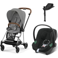 Cybex Mios Travel Sistem | Chrome Brown Mirage Grey & Cloud T Sephia Black