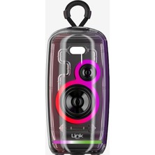 LinkTech R116 Şeffaf Tasarım Ipx5 Sertifikalı Rgb Işıklı Bluetooth Hoparlör