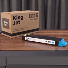 Kingjet Kyocera Uyumlu TK-8115 Mavi Standart Kapasiteli (Tekli) Çipli Muadil Toner | Ecosys M8130CIN