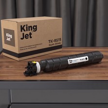 Kingjet Kyocera Uyumlu TK-8515 Siyah Standart Kapasiteli (Tekli) Çipli Muadil Toner | Taskalfa 5052CI